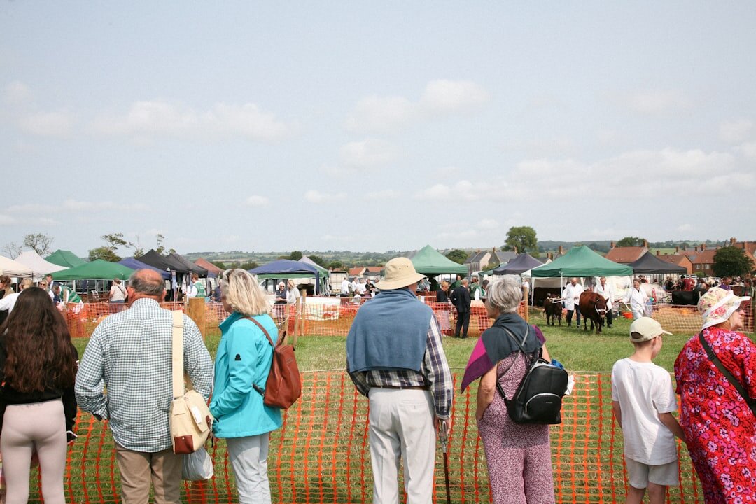 group of seniors at outdoor event